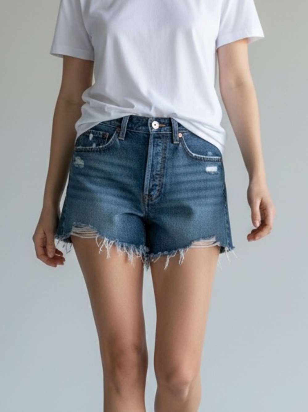 Aritzia Denim Forum Ex Boyfriend Shorts | Size 25
